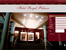 Tablet Screenshot of hotelroyalpalazzo.com